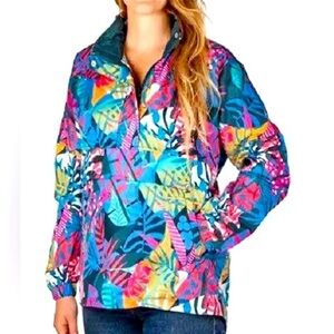 Lauren James Women's Lightweight‎ Hooded Anorak Rain Jacket Size M